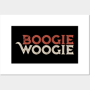 Boogie Woogie Retro Design Posters and Art